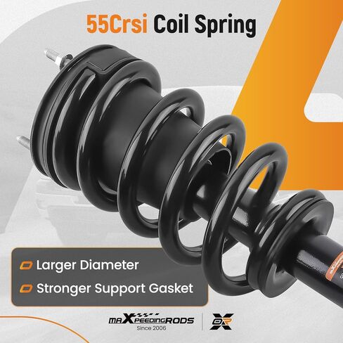 maxpeedingrods 2 قطعة دعامة أمامية لسيارة Chevy Silverado 1500 GMC Sierra 1500 2007-2013، 139105 1336333 دعامة ممتصة للصدمات مع مجموعة زنبركية ملفوفة in Saudi Arabia