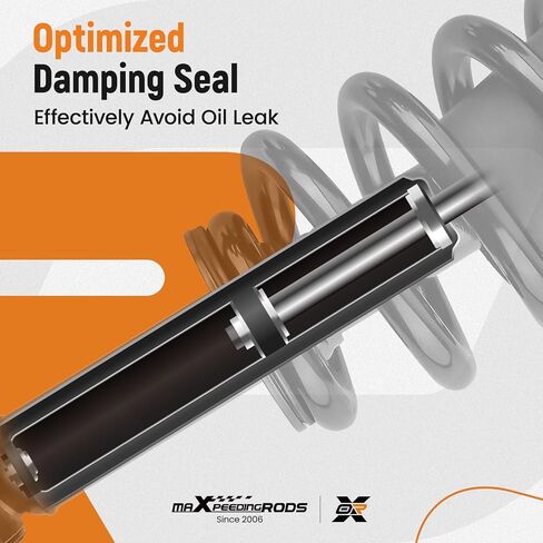 maxpeedingrods 2 قطعة دعامة أمامية لسيارة Chevy Silverado 1500 GMC Sierra 1500 2007-2013، 139105 1336333 دعامة ممتصة للصدمات مع مجموعة زنبركية ملفوفة in Saudi Arabia