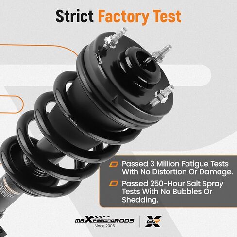 maxpeedingrods 2 قطعة دعامة أمامية لسيارة Chevy Silverado 1500 GMC Sierra 1500 2007-2013، 139105 1336333 دعامة ممتصة للصدمات مع مجموعة زنبركية ملفوفة in Saudi Arabia