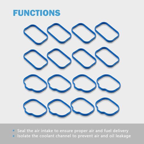 Intake Manifold Upper and Lower Gasket Set Compatible with Chrysler 200 300 Town Country 2011-2016 Replacement for Dodge Avenger Challenger Charger Durango V6 3.2L 3.6L in Saudi Arabia