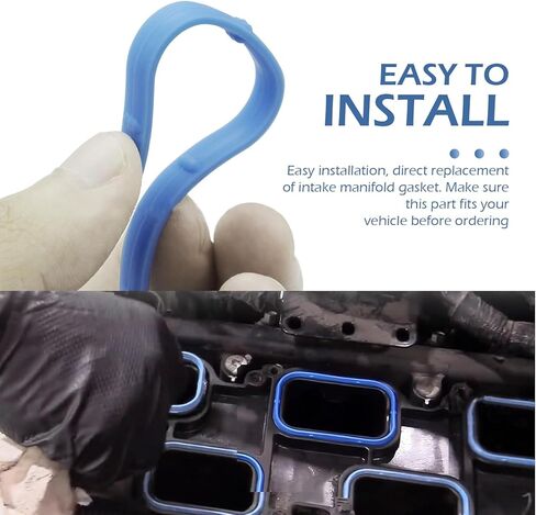 Intake Manifold Gasket, Intake Manifold Gaskets Lower & Upper Gasket Plenum Set, Compatible with Dodge Jeep Ram Wrangler, Intakes Gaskets Set Replaces MS97204, 5184331AC, 5184562AC in Saudi Arabia