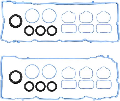 Silicone Valve Cover Gasket Set Intake Manifold Gasket Fuel Injection Plenum Gasket Replace# 5184596AE MS97204 Compatible with Journey Charger Challenger, Wrangler Cherokee Chrysler 200 300 in Saudi Arabia