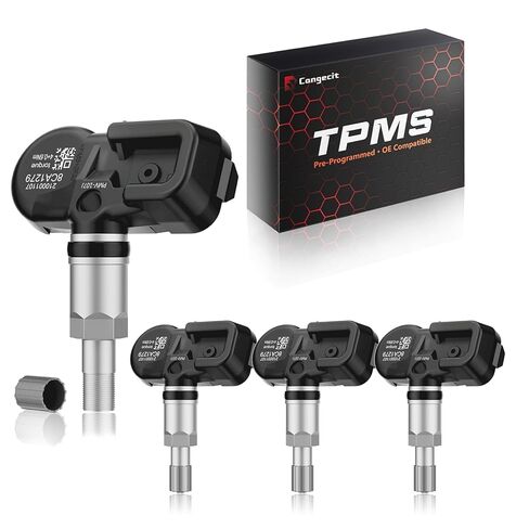 TPMS مطور، مستشعر ضغط الإطارات المبرمج مسبقًا مناسب لسيارة Toyota Tacoma(2006-2025)، Tundra(2018-2025)، Lexus RX350(2006-2025)، ES350/300h(2006-2025)، GX470/460(2003-2023)، 315 و433 ميجاهرتز سلسلة GX/RX/ES (4 قطع) in Kuwait