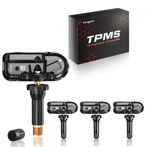 433 ميجا هرتز TPMS، مستشعر ضغط الإطارات المبرمج مسبقًا مناسب لذاكرة الوصول العشوائي 1500 (2014-2018)، ذاكرة الوصول العشوائي 1500 DS (2019-2025، وليس DT)، جيب شيروكي (2014-2025)، ذاكرة الوصول العشوائي 2500/3500 (2014-2024)، ذاكرة الوصول العشوائي 4500/5500( in Kuwait