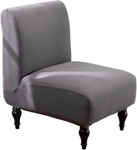 HZDHCLH Armless Accent Slipper Chair Cover Stretch Spandex Slipcover Removable Furniture Protector with Elastic Bottom Machine Washable for Living Dining Room Hotel in Saudi Arabia
