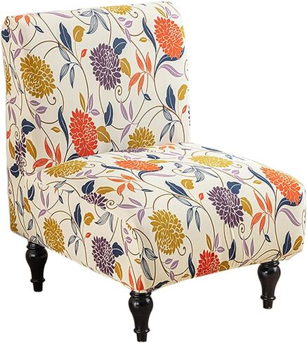 HZDHCLH Armless Accent Slipper Chair Cover Stretch Spandex Slipcover Removable Furniture Protector with Elastic Bottom Machine Washable for Living Dining Room Hotel in Saudi Arabia
