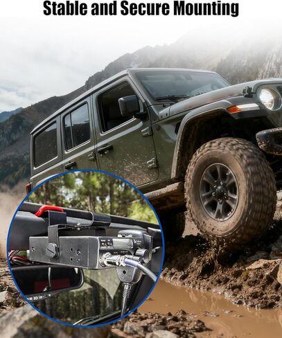 Radio Mount Bracket Heavy-Duty Steel Fit for Jeep Wrangler JK 2007-2018, CB Radio Mount Holder No-Drill Bracket in Saudi Arabia