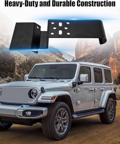 Radio Mount Bracket Heavy-Duty Steel Fit for Jeep Wrangler JK 2007-2018, CB Radio Mount Holder No-Drill Bracket in Saudi Arabia