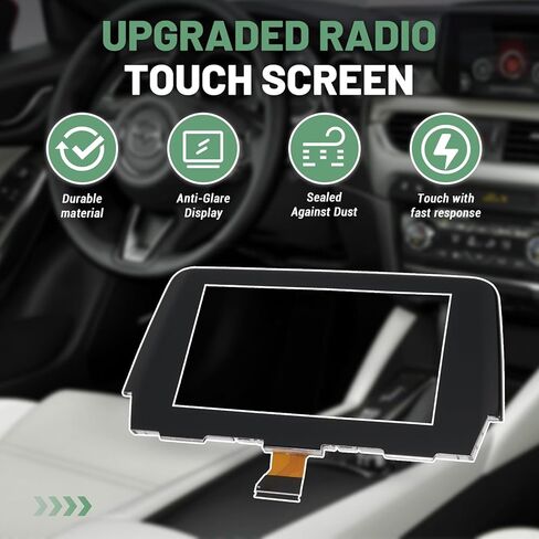 Touch Screen Digitizer, 7'' Touchscreen Replacement for Mazda 6 2017 2018 2019, 50-Pin Anti-Glare Display Glass, Radio Screen Digitizer Replaces GRT7611J0 GRT7611J0A GRT7611J0B in Kuwait