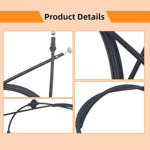 Engine Hood Release Cable Bonnet Latch Cable Compatible with Audi Q5 8R1823535 in Kuwait