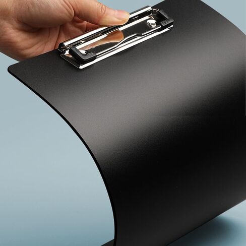 Plastic Clipboards, [Pack of 10] A4 Clipboard Folder 12.5x9 Inch Clip Boards with Secure Hold for Office & Classroom Supplies - Black in Saudi Arabia