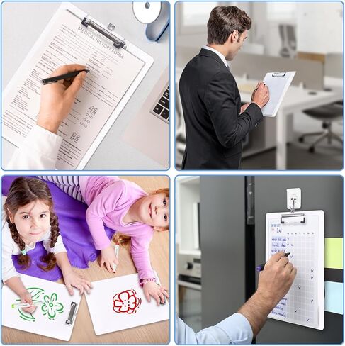 Dry Erase Clipboard 10 Pack, Clip Boards 9"x12" Whiteboard Clipboards Bulk Double Sided White Board for Classroom, Students, Office & School Supply in Saudi Arabia
