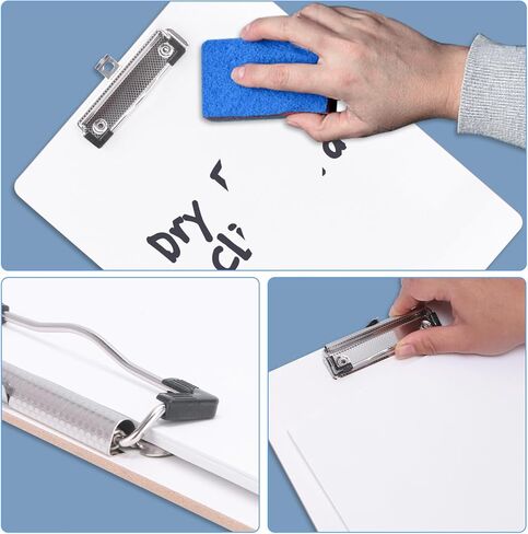 Dry Erase Clipboard 10 Pack, Clip Boards 9"x12" Whiteboard Clipboards Bulk Double Sided White Board for Classroom, Students, Office & School Supply in Saudi Arabia