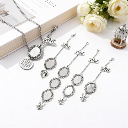 5 Pcs Graduation Tassel Photo Charm Set, Memorial Tassel Charm for Cap Decoration, Personalized Photo Charms for Graduation Ceremony Gifts, Keepsake for Him and Her in Kuwait