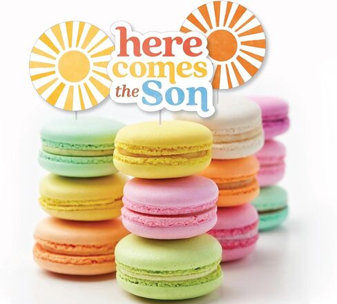 Big Dot of Happiness Here Comes The Son DIY Paper Small Sun-Shaped Cut-Outs, Boy Boho Baby Shower Decorations - 24 Count in Saudi Arabia