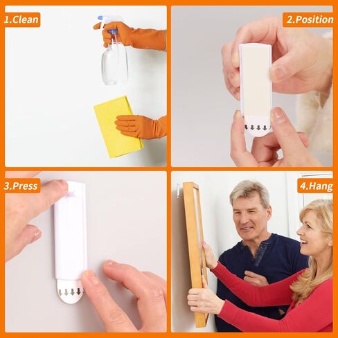 14 عبوة من خطافات الحائط بوزن 13 رطلاً (كحد أقصى)، شماعات حائط بدون أظافر، وخطاطيف حائط لاصقة، مقاومة للماء ومقاومة للصدأ للاستخدام داخل المطبخ والحمام والمنزل والمكتب in Kuwait