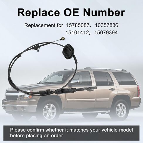 Automatic Transmission Gear Shifter Cable Replacement for 15785087 Compatible with Chevy Trailblazer SSR GMC Envoy Buick Rainier Oldsmobile Bravada Saab 9-7x Isuzu Ascender Shift Cable in Saudi Arabia