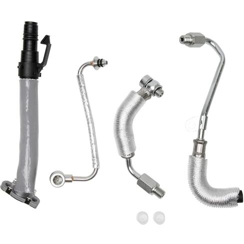 استبدال أنبوب منفذ المبرد الداخلي من AA Ignition - متوافق مع Ford 6.7L Powerstroke - 2017، 2018، 2019 F-250، F-350، F-440، F-550 Super Duty - يستبدل HC3Z-6F073-B، HC3Z6F073A، 667-350 in Saudi Arabia