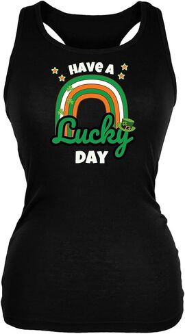 قميص بدون أكمام ناعم من St Patricks Day Have A Lucky Day Irish Rainbow Juniors in Kuwait