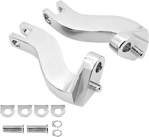 مجموعات تثبيت دعامة قدم الركاب الخلفي من الكروم لموديلات Harley Road King/Road Glide/Street Glide/Electra Glide/Touring FLHT/FLHR/FLTR/FLHX 1993-2025 in Kuwait