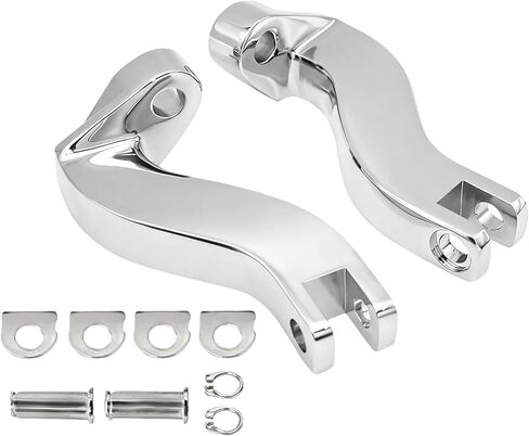 مجموعات تثبيت دعامة قدم الركاب الخلفي من الكروم لموديلات Harley Road King/Road Glide/Street Glide/Electra Glide/Touring FLHT/FLHR/FLTR/FLHX 1993-2025 in Kuwait