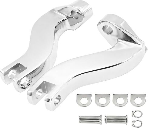 مجموعات تثبيت دعامة قدم الركاب الخلفي من الكروم لموديلات Harley Road King/Road Glide/Street Glide/Electra Glide/Touring FLHT/FLHR/FLTR/FLHX 1993-2025 in Kuwait