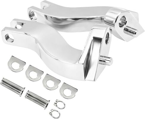 مجموعات تثبيت دعامة قدم الركاب الخلفي من الكروم لموديلات Harley Road King/Road Glide/Street Glide/Electra Glide/Touring FLHT/FLHR/FLTR/FLHX 1993-2025 in Kuwait