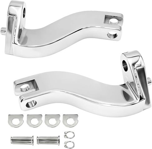 مجموعات تثبيت دعامة قدم الركاب الخلفي من الكروم لموديلات Harley Road King/Road Glide/Street Glide/Electra Glide/Touring FLHT/FLHR/FLTR/FLHX 1993-2025 in Kuwait