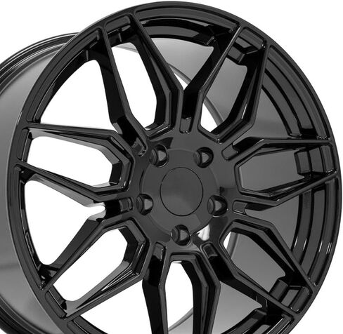 OE Wheels CV03C 19 Inch Rim Fits Corvette C8 Z06 Style 5x120.65 19x10 Gloss Black - Hollander 95580 (1) in Saudi Arabia