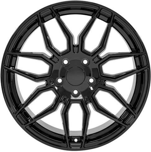 OE Wheels CV03C 19 Inch Rim Fits Corvette C8 Z06 Style 5x120.65 19x10 Gloss Black - Hollander 95580 (1) in Saudi Arabia