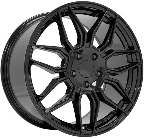 OE Wheels CV03C 19 Inch Rim Fits Corvette C8 Z06 Style 5x120.65 19x10 Gloss Black - Hollander 95580 (1) in Saudi Arabia