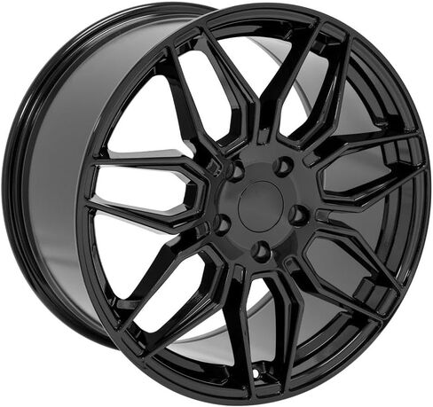 OE Wheels CV03C 19 Inch Rim Fits Corvette C8 Z06 Style 5x120.65 19x10 Gloss Black - Hollander 95580 (1) in Saudi Arabia
