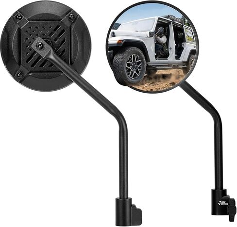 أبواب مرايا JOYTUTUS متوافقة مع 2007-2026 Wrangler JK JKU JL JLU Gladiator JT، مفصلة باب سهلة التركيب 6 بوصة، رؤية واسعة لا تهتز وتمايل in Saudi Arabia