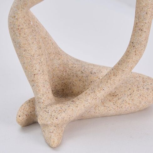 Modern Abstract Sculpture for Table Decor - Decorative Thinker Statue with Sandstone in Saudi Arabia