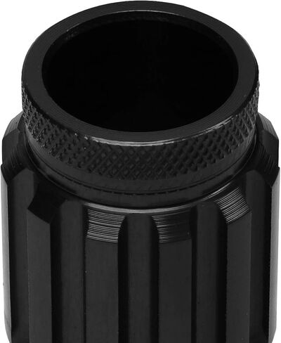 J2 Engineering 16 قطعة 7075 ألومنيوم مفتوح النهاية M12 x 1.5 صواميل العروة مع 4 قطع صواميل قفل ومفتاح، أسود، مقعد مخروطي مناسب، LN-T7-002-15-BK in Saudi Arabia