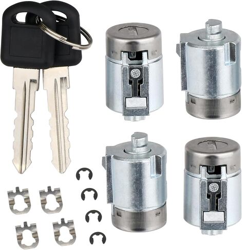 APPERFiT Door Lock Cylinders & Keys for Exterior Door Handle Compatible with Chevrolet Chevy Express/GMC Savana Cargo Van 1500 2500 3500 2001 2002 2003 2004 2005 2006 2007 2008 2009 in Saudi Arabia
