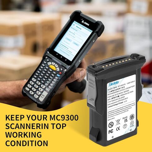 5 عبوات بديلة لبطارية 7000 مللي أمبير BT-000370، لـ Zebra MC93 MC9300 MC9400 MC9401 MC930B MC930P MC93N0-G BT-000370 BT-000371 BTRY-MC93-FRZ-01 BTRY-MC93-STN-01 ماسح الباركود. in Kuwait