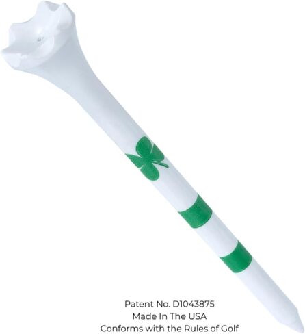 NorthPointe Four Leaf Clover/Shamrock 3 ¼" Plastic Golf Tees - 100 Tees in Bulk in Kuwait