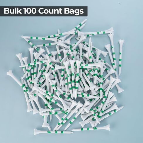 NorthPointe Four Leaf Clover/Shamrock 3 ¼" Plastic Golf Tees - 100 Tees in Bulk in Kuwait