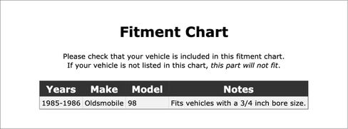طقم اسطوانة عجلة الفرامل الخلفية متوافق مع Oldsmobile 98 1986 1985 P-4600225 in Kuwait