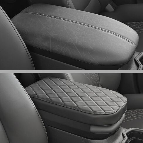 1P لسيارة Toyota RAV4 2019-2026 غطاء وحدة التحكم المركزية للسيارة وسادة مسند الذراع مقاومة للاهتراء من جلد البولي يوريثان مقاوم للماء ومقاوم للبقع 5 سم إسفنجة عالية المرونة تخفف من تعب الذراع تتوافق مع النمط الأصلي للمركبة in Saudi Arabia