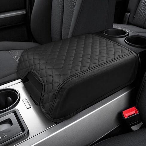 غطاء وحدة التحكم المركزية DEYTOP لسيارة Ford F150 2004-2014 & Expedition 2007-2014 غطاء مسند ذراع السيارة لملحقات Lincoln Mark LT 2006-2008 واقي مسند الذراع (أسود) in Kuwait