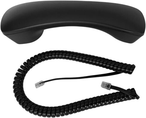 سماعة الهاتف السوداء البديلة لصالة VoIP مع سلك مجعد لهاتف NEC Univerge DT300 DTL/ITL Series Phone 2E 6DE 12D 24D 32D 8LD SL2100 (غير متوافق مع جميع هواتف NEC - انظر أدناه) in Saudi Arabia