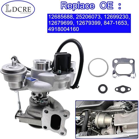 12685688 Turbo Turbocharger Compatible with Chevy Equinox 2018-2022, Compatible with GMC Terrain 2018-2022, Replaces 25206073 12699230 12685688 12679699 847-1653 4918004160 12679399 in Saudi Arabia