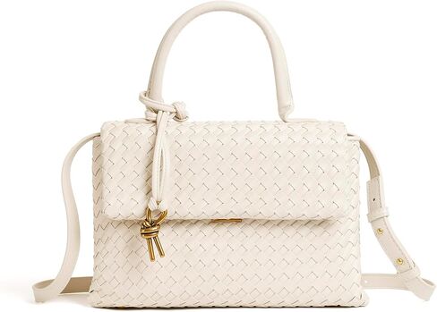 حقيبة كروس منسوجة للنساء، حقيبة كتف بمقبض علوي، حقيبة يد منسوجة in Kuwait