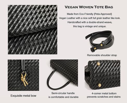 Woven Crossbody Bag for Women, Top Handle Satchel Purse Shoulder Handbag, Woven Handbag in Saudi Arabia