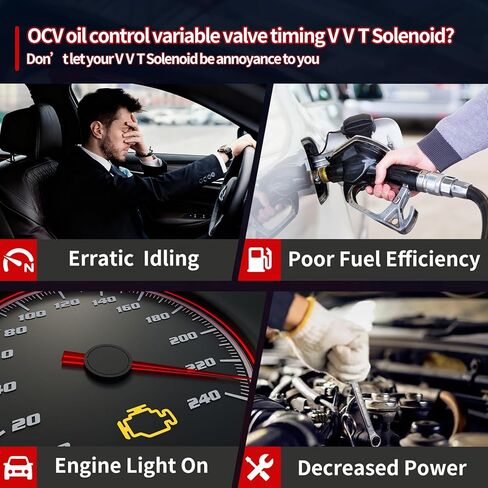 15330-0T010 التحكم في الزيت توقيت متغير VVT صمام الملف اللولبي لـ 2008-2020 تويوتا RAV4 كامري كورولا هايلاندر بريوس المكونات في فينزا أفالون سيينا لكزس CT200h ES300h GS200t 2.0L 2.5L 2.7L in Saudi Arabia