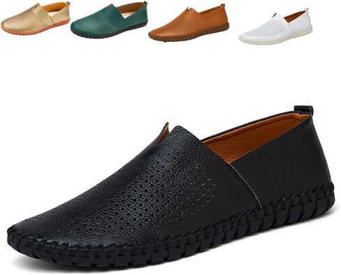 Men's Driving Loafers Leather Casual Slip On Shoes in Saudi Arabia