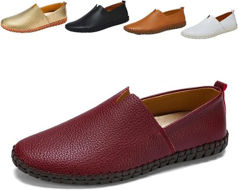 Men's Driving Loafers Leather Casual Slip On Shoes in Saudi Arabia
