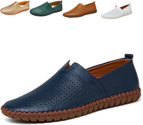 Men's Driving Loafers Leather Casual Slip On Shoes in Saudi Arabia